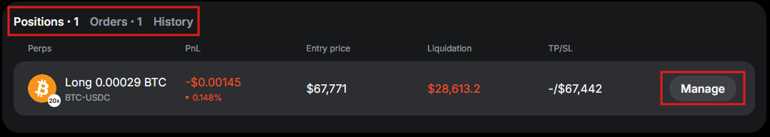 Track and manage your perp positions in Warden